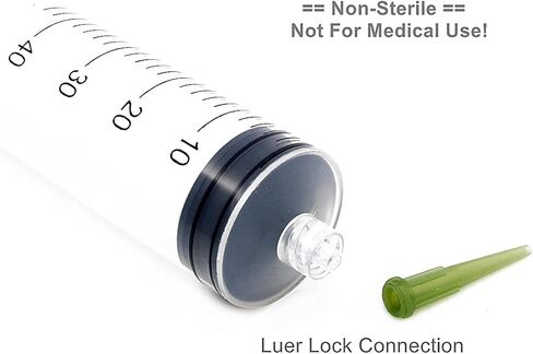 BSTEAN 30 Pack - 1ml, 3ml, 5ml,10ml, 20ml Syringes with 14ga, 16ga,18ga, 20ga, 22ga and 25ga Blunt Tip Needles and Caps for Refilling and Measuring Liquids, Oil or Glue Applicator in Kuwait