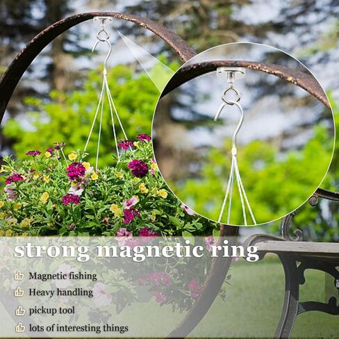 Fishing Magnets, 1.89" (48mm) Super Strong Neodymium Fishing Magnets Lifting Eye-Bolt, 220lbs Heavy Duty Rare Earth Fishing Magnets, for Retrieving in River, Magnetic Fishing, Lifting and Pick up in Saudi Arabia