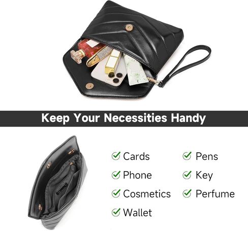 Wristlet Purse for Women Small, Ladies Clutch Envelope Handbag with Long Strap for Shopping Wedding Party in Saudi Arabia