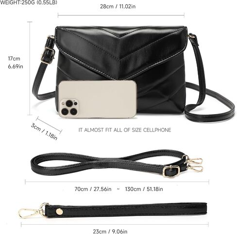 Wristlet Purse for Women Small, Ladies Clutch Envelope Handbag with Long Strap for Shopping Wedding Party in Saudi Arabia