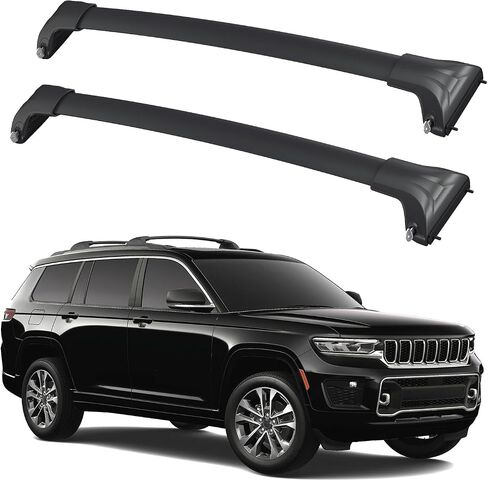 Roof Rack Cross Bars for 2021-2024 Jeep Grand Cherokee L & 2022-2024 Jeep Grand Cherokee WL with Lock for Roof Cargo Carrier Kayak Snowboard in Saudi Arabia