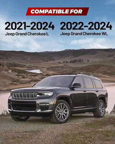 Roof Rack Cross Bars for 2021-2024 Jeep Grand Cherokee L & 2022-2024 Jeep Grand Cherokee WL with Lock for Roof Cargo Carrier Kayak Snowboard in Saudi Arabia