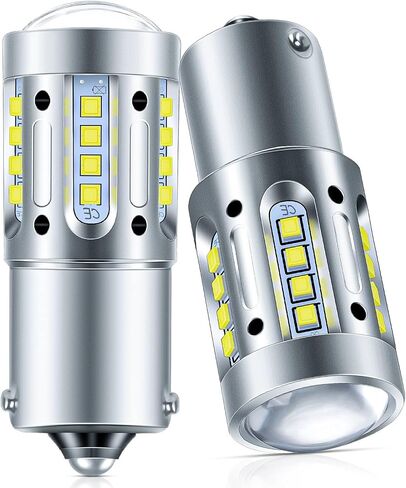 1156 لمبة LED 6000K بيضاء ساطعة للغاية 7506 BA15S 1003 1141 P21W LED استبدال للنسخ الاحتياطي عكس الذيل الفرامل وقوف السيارات بدوره أضواء الإشارة (حزمة من 2) in Saudi Arabia