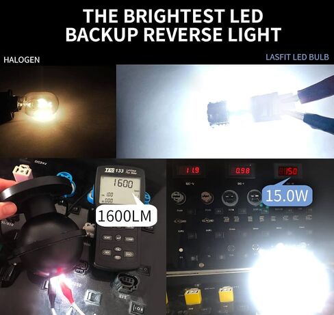 LASFIT WT21W LED لمبة احتياطية عكس الضوء خالية من الأخطاء في Canbus جاهزة لعام 2022 Maverick XL XLT Lariat 2021 Ford F series Xenon White High Lumen 15W 1600LM (2 قطعة) in Kuwait