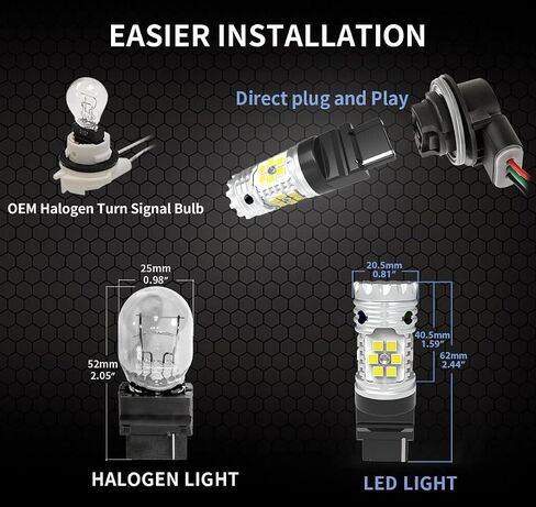 LASFIT WT21W LED لمبة احتياطية عكس الضوء خالية من الأخطاء في Canbus جاهزة لعام 2022 Maverick XL XLT Lariat 2021 Ford F series Xenon White High Lumen 15W 1600LM (2 قطعة) in Kuwait