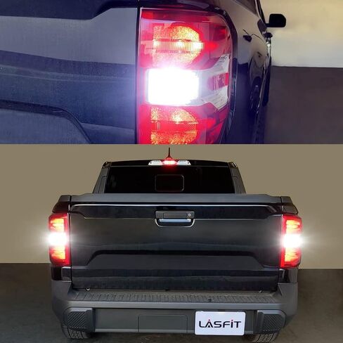 LASFIT WT21W LED لمبة احتياطية عكس الضوء خالية من الأخطاء في Canbus جاهزة لعام 2022 Maverick XL XLT Lariat 2021 Ford F series Xenon White High Lumen 15W 1600LM (2 قطعة) in Kuwait