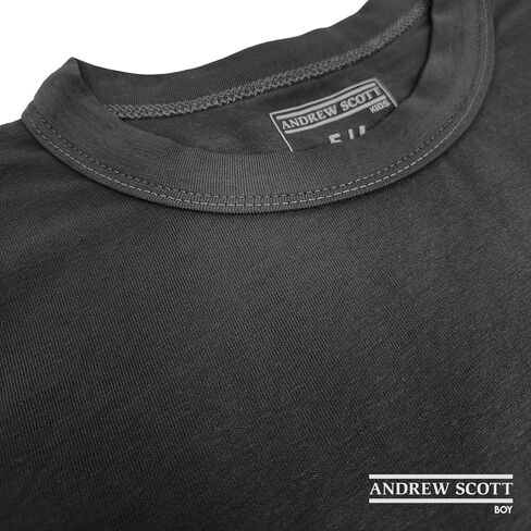 Andrew Scott Boys Long John Ultra-Soft Cotton Stretch Base Layer Underwear Sets / 3 Long Sleeve Tops + 3 Long Pants - 6 Piece in Kuwait