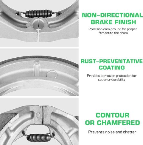 Youxmoto Rear Brakes Brake Shoes Fit for Suzuki VL800 2001-2022/ VS800 1992-2015/ VZ800 1997-2015, for Boulevard Intruder Volusia Marauder/ C800 M800 Intruder 2005-2013, S626 in Saudi Arabia