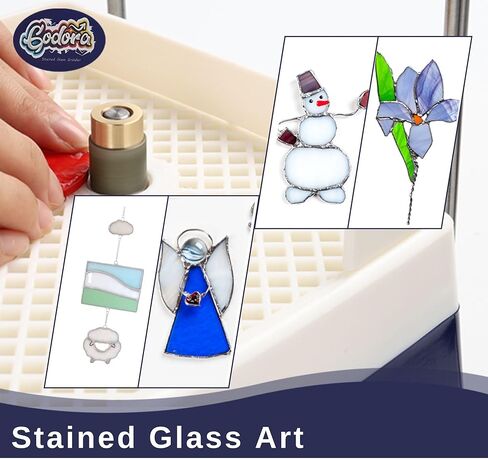 قطع مطحنة زجاجية للزجاج الملون (5/8 بوصة)، أدوات ومستلزمات الزجاج الملون لمطحنة الزجاج الملون، تستخدم على نطاق واسع لفنون معالجة الزجاج والديكور - من جودورا in Kuwait