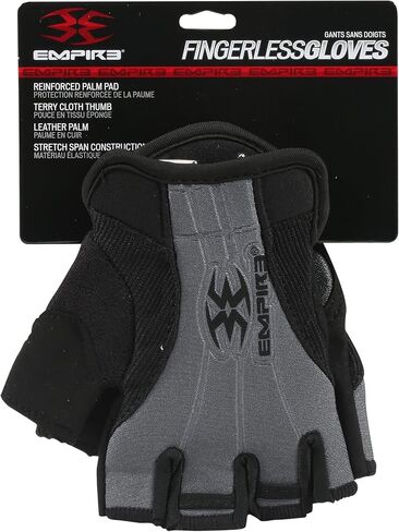 Empire Paintball Fingerless Gloves, Small/Medium, Black in Saudi Arabia