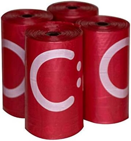 أكياس نفايات الحيوانات الأليفة من أوبي، أكياس التخلص من فضلات القطط برائحة اللافندر، مقاومة للتسرب وسهلة الربط، 200 قطعة (عبوة من قطعة واحدة) in Kuwait