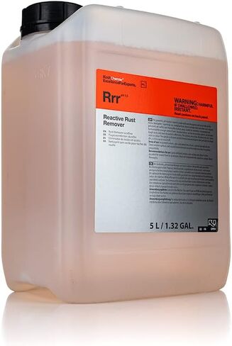 Koch-Chemie - مزيل الصدأ التفاعلي - منظف محايد للأس الهيدروجيني؛ يُستخدم في حالات الصدأ والجسيمات المعدنية وغبار الفرامل المحروق والملوثات الأخرى؛ تركيبة لطيفة (5 لتر) in Saudi Arabia