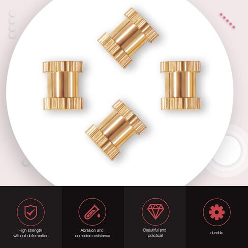 Hilitchi 460 قطعة M2 M3 M4 M5 أنثى خيط نحاسي مخرش ملولب إدراج مجموعة متنوعة من المكسرات، أجزاء مضمنة، مضغوطة في الفتحات للمطبوعات ثلاثية الأبعاد والمزيد من المشاريع in Kuwait