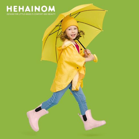 Hehainom Toddler Kids Rain Boots for Girls Boys Waterproof Rainboots Easy-on Light Weight Chelsea Rain Shoes in Saudi Arabia