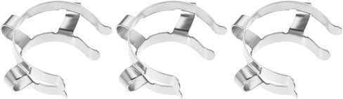 YOKIVE 3 Pcs Joint Clip, Smooth and Tough Surface | Gripping Tightly, Great for Office, Daily Use, Scientific Labs (Silver,1.02 x 0.51-Inch) in Saudi Arabia