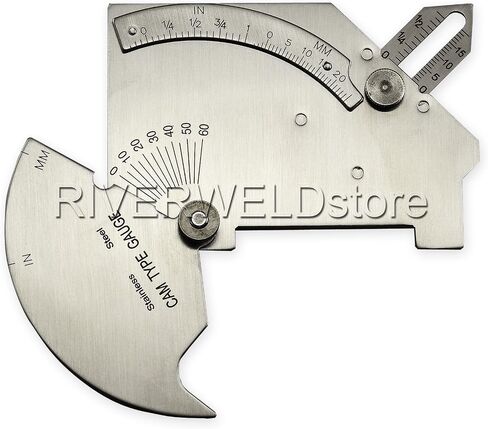 اختبار مقياس كامة جسر RIVERWELD، اختلال المحاذاة الزندي العالي والمنخفض، يفحص عمق القطع السفلي، شرائح اللحام، طول اللحام، حجم الحلق، زاوية التحضير in Saudi Arabia