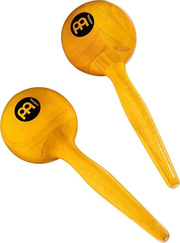 Meinl Percussion MWM2AM Traditional Wood Round Maracas, Amber Finish in Saudi Arabia