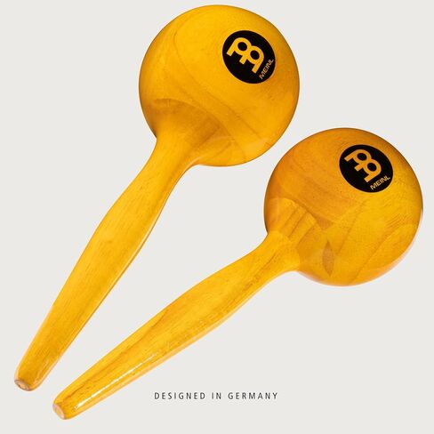 Meinl Percussion MWM2AM Traditional Wood Round Maracas, Amber Finish in Saudi Arabia