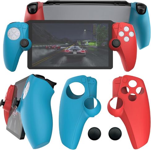 NINKI متوافق مع Playstation Portal Case سيليكون، PS Portal Case، غطاء حماية من السيليكون الناعم غطاء بوابة مع غطاء عصا التحكم الإبهام غير القابل للانزلاق لمجموعة ملحقات بوابة Playstation in Saudi Arabia