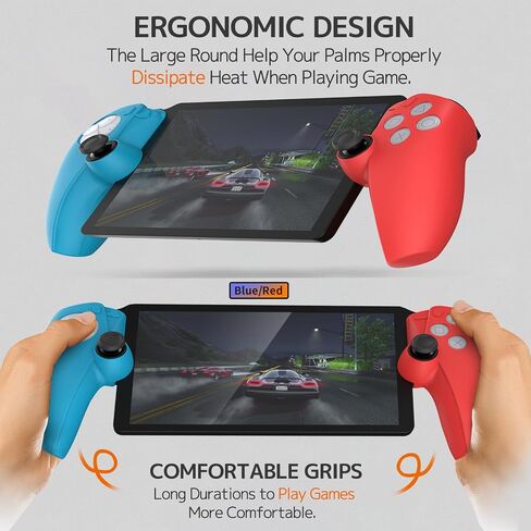 NINKI متوافق مع Playstation Portal Case سيليكون، PS Portal Case، غطاء حماية من السيليكون الناعم غطاء بوابة مع غطاء عصا التحكم الإبهام غير القابل للانزلاق لمجموعة ملحقات بوابة Playstation in Saudi Arabia