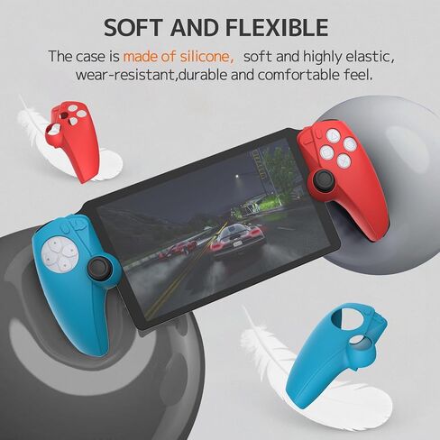 NINKI متوافق مع Playstation Portal Case سيليكون، PS Portal Case، غطاء حماية من السيليكون الناعم غطاء بوابة مع غطاء عصا التحكم الإبهام غير القابل للانزلاق لمجموعة ملحقات بوابة Playstation in Saudi Arabia