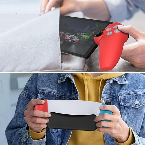 NINKI متوافق مع Playstation Portal Case سيليكون، PS Portal Case، غطاء حماية من السيليكون الناعم غطاء بوابة مع غطاء عصا التحكم الإبهام غير القابل للانزلاق لمجموعة ملحقات بوابة Playstation in Saudi Arabia