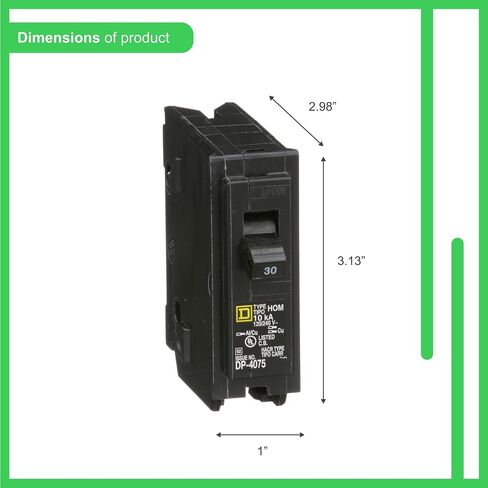 مربع D - HOM130CP Homeline 30 أمبير قاطع دائرة أحادي القطب in Saudi Arabia