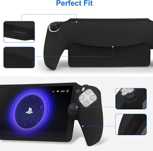 Case for Playstation Portal Remote Player, Silicone Shockproof Anti-Fingerprint Anti-Slip Scratch Resistant Protective Case Cover Compatible with Playstation 5 Portal 2023,Blue in Kuwait
