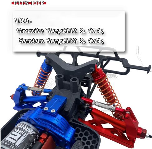 ترقيات الجزء ل 1/10 Senton MEGA550/الجرانيت MEGA550، الألومنيوم قابل للتعديل شدادات الحدبة وصلات اصبع القدم وسبائك تعليق وصلة محورية الكرة، مجموعة كرة محورية للصدمات، أحمر in Saudi Arabia