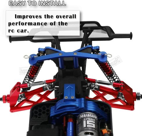 ترقيات الجزء ل 1/10 Senton MEGA550/الجرانيت MEGA550، الألومنيوم قابل للتعديل شدادات الحدبة وصلات اصبع القدم وسبائك تعليق وصلة محورية الكرة، مجموعة كرة محورية للصدمات، أحمر in Saudi Arabia