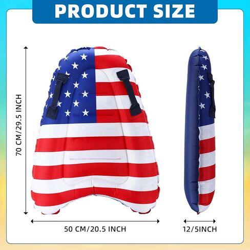 4 Pcs Inflatable Surfboard with Handles Inflatable Pool Floats Lightweight Portable Bodyboard Floating Surfboard Beach Floats for Kids Adults Beach Surfing Swimming in Saudi Arabia