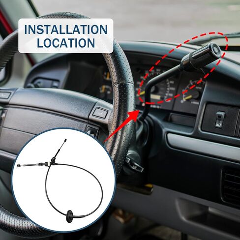 كابل ناقل الحركة الأوتوماتيكي متوافق مع 1992-1996 Ford F150 1992-1996 Ford Bronco 1992-1997 Ford F250 F350 استبدال # F5TZ-7E395-A in Kuwait