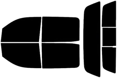 Rvinyl Window Tint Kit Compatible with Chevrolet Silverado 2014-2018 (4 Door) - Complete Precut Kit - 5% in Saudi Arabia