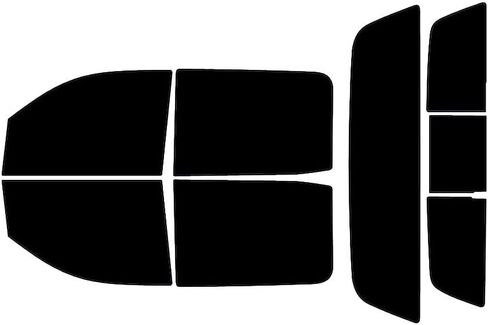 Rvinyl Window Tint Kit Compatible with Chevrolet Silverado 2014-2018 (4 Door) - Complete Precut Kit - 5% in Saudi Arabia
