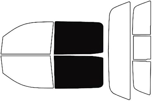Rvinyl Window Tint Kit Compatible with Chevrolet Silverado 2014-2018 (4 Door) - Complete Precut Kit - 5% in Saudi Arabia