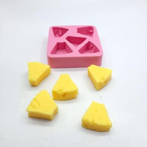 Pineapple chunks Silicone Mold - Candle making mold - Resin mold - Soap mold - Realistic Flexible mold NC032 in Saudi Arabia