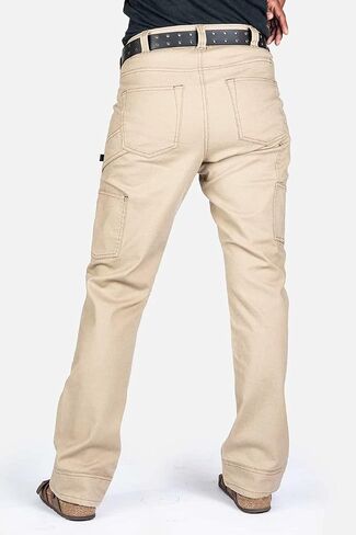 Dovetail Workwear Anna Taskpant Cargo Pants for Women, Relaxed Fit, 9 Functional Pockets, Painter's White Canvas Size 14x32 in Saudi Arabia