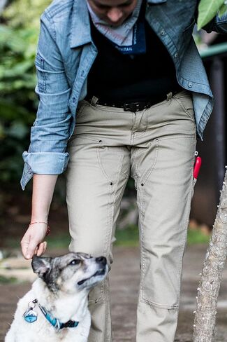 Dovetail Workwear Anna Taskpant Cargo Pants for Women, Relaxed Fit, 9 Functional Pockets, Painter's White Canvas Size 14x32 in Saudi Arabia