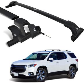 يناسب 2018-2021 Chevy Traverse ، ترقية رفوف السقف 265 رطل قفل قضبان من أجل ، جميع ملحقات السطح من الألومنيوم الثقيلة in Kuwait