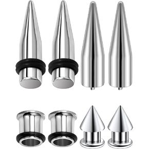 12G 10G 8G 6G 4G 2G 0G 00G Ear Stretching Kit 316L Surgical Steel Tapers and Tunnels Ear Gauges Expander Set Body Piercing Jewelry for Women Men in Kuwait