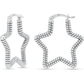 Charmsy 925 Sterling Silver Hoop Earrings for Women | 14K Gold-Plated Classic Heart Hoop Earring | Women's Love Heart Earrings Jewelry in Saudi Arabia