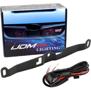 iJDMTOY Behind Grille Bolt-On Mounting Brackets and Relay Wiring Harness Combo Kit Compatible with Hella Supertone Horns, Compatible with 2008-up Subaru WRX/STI in Kuwait