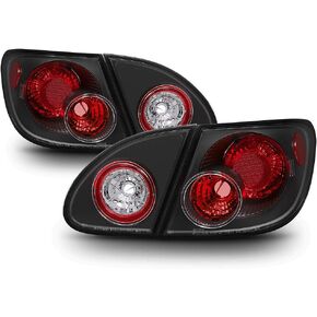 Acanii - من أجل Black 2003-2008 Toyota Corolla Tail Lights مصابيح الفرامل المصابيح الخلفية الخلفية Left+Right 2004 2005 2006 2007 in Kuwait