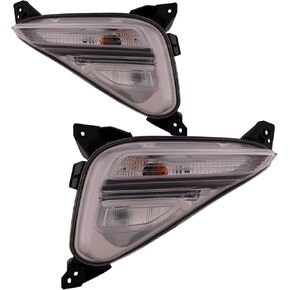 HEADLIGHTSDEPOT Rear Bumper Mounted Turn Signal Light Set CAPA Certified Compatible With 19-21 KIA Forte in Saudi Arabia