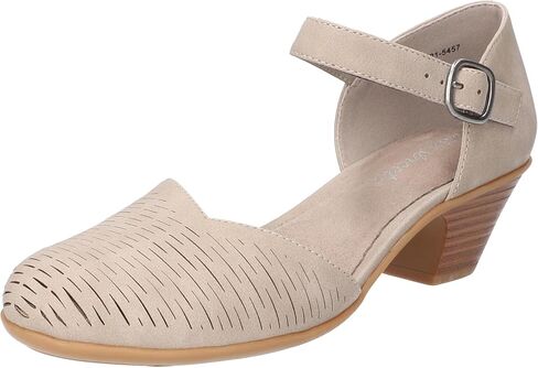 Easy Street Women's Justina Heeled Sandal, Sand, 8 X-Wide in Saudi Arabia