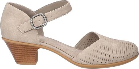 Easy Street Women's Justina Heeled Sandal, Sand, 8 X-Wide in Saudi Arabia