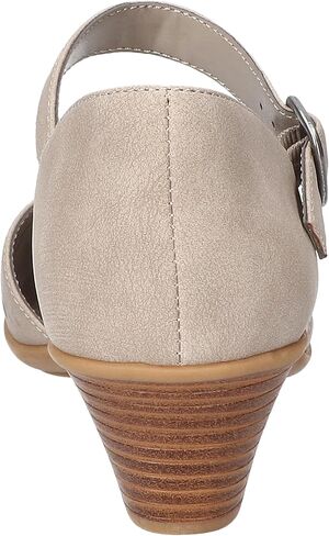 Easy Street Women's Justina Heeled Sandal, Sand, 8 X-Wide in Saudi Arabia