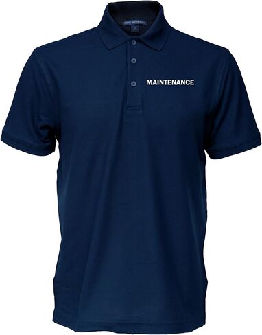 Smart People Clothing Maintenance Easy Care Polo with Front and Back Screen Prints, Staff Shirt, Hotel Uniform, Housekeeping. in Saudi Arabia