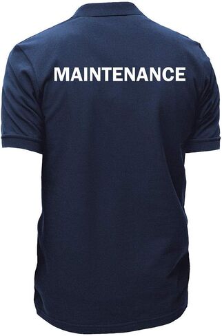 Smart People Clothing Maintenance Easy Care Polo with Front and Back Screen Prints, Staff Shirt, Hotel Uniform, Housekeeping. in Saudi Arabia
