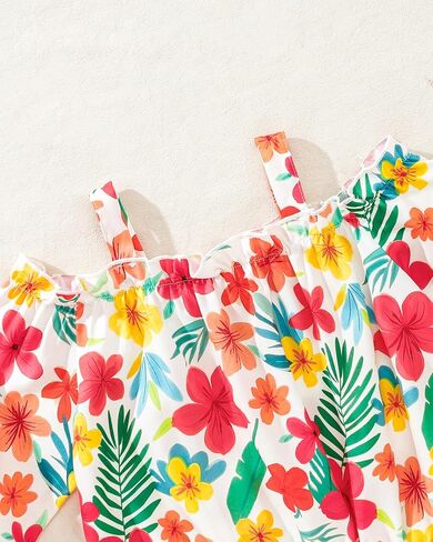 ملابس WeeBaby Girls 2 قطعة ملابس لطيفة ملابس للأطفال محصول أعلى من ورق الخصر الورقي وضع الملابس الصيفية لفتيات توين in Kuwait